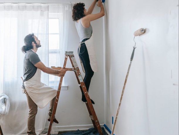 Painting ceiling